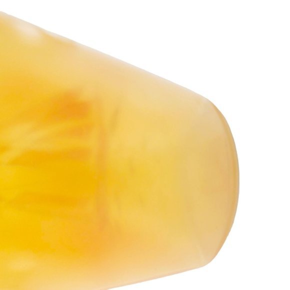 VTG Gold Sail Ship Glass Vase Satin Nautical Handpainted 10" Oval Eye MCM SIgned - Picture 8 of 12